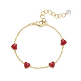 Lily Nily Heart Bracelet Red