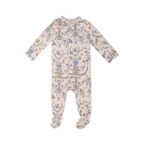 Zeebra Kids Multi Vintage Footie Pajamas