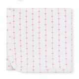 Inii Mini Heart Striped Blanket White