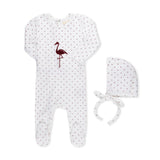 Inii Mini Flocking Flamingo Footie Wine