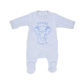 Kenzo Elephant Footie Bib & Hat Gift Set Blue