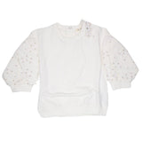 EMC CE2043 Stretch Fleece W Printed Tulle Sweatshirt