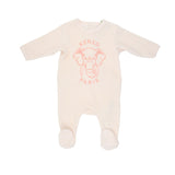 Kenzo Elephant Footie Bib & Hat Gift Set Pink