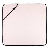 Hooded Towel - Blush with Bow: 100% Cotton / 29" SQ