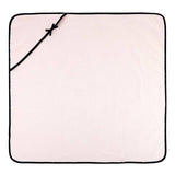 Hooded Towel - Blush with Bow: 100% Cotton / 29" SQ