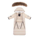 Ellabee Down Fur Snowsuit Beige