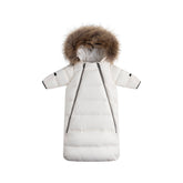 Ellabee Down Fur Snowsuit Off White