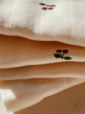 Konges Slojd Cherry 3 Pack Muslin Cloth Gots