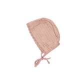 Bebe Organic 4294 Waffle Bonnet Blush