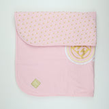 Escada 74216 Pink Printed Logo Blanket