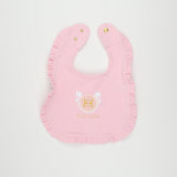 Escada 74216 Pink Print & Embroidered Logo Bib