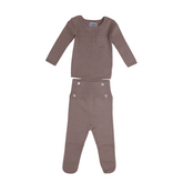 Kipp G2536 High Waisted Long Knit Set Mauve