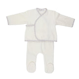 La Mascot 7148 Floral Wrap 2Pc Blue