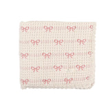 Pudu Pink Bow Blanket