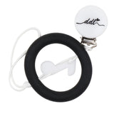 Doodle 0320 Black W Musical Teether Paci Clip