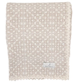 Bebe Organic Crochet Blanket Taupe