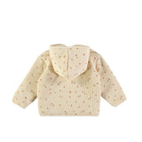 Babyclic Little Fruits Cinnamon Quilted Waffled Jacket Jacket