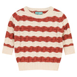 Mini P P4630 Textured Knit Set Ivory/Coral