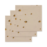 Konges Slojd Lemon 3 Pack Muslin Cloth Gots