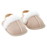 Stephan Baby Fur Baby Slippers Tan