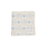 Bebe Organic Blanket Blue Shell Patchwork