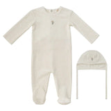 Kipp Garden Party Romper + Bonnet Stone