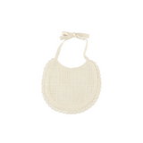 Bebe Organic Sky Bib Natural Squares