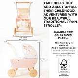 La Toy Van Retro Wooden Doll Pram