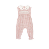 inii mini Geometrical Smocked Girls Overall