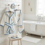 Omnis Pura Bathrobe Set Turquoise Bear