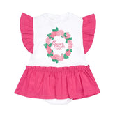 Nanan 24455 Girls 2 Tone Body Dress