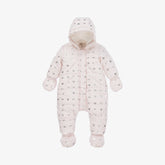 Michael Kors Rose Baby Snowsuit With MK Logo