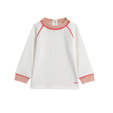 Oubon ss014 White Contrast Girls Sweat Top