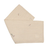 Peluche Floral Bird EMB Waffle Blanket Pink