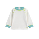 Oubon ss016 White Contrast Boys Sweat Top