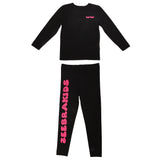 Zeebra kids Hot Pink Text Pajamas