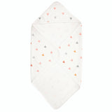 Hooded Towel - Hearts: 100% Cotton / 33" Square