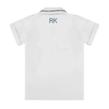 Retrokid White/Blue Shirt W Trim + Short