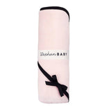 Hooded Towel - Blush with Bow: 100% Cotton / 29" SQ