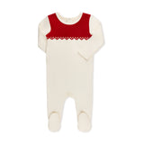 Inii Mini Scuba Contrast Overlay Footie Red