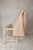 Peluche Lambswool Blanket Rose