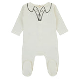 Cadeau 2426 Button Look Off-White Footie