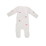 Coton Pompom 2287 Mini Bows Ivory Footie