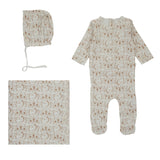 Bamboo Latte Flatory Print 3Pc Set 3M