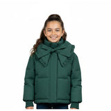 Pramie Girls Green Bow Collar Jacket 5-16