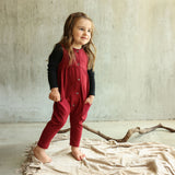 Mini P P4636 BG Textured Pocket Romper Berry