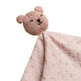 Anzy Home Knitted Baby Comforter Hand Blush