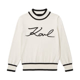 Karl Lagerfeld Kid High Collar Signature Sweater