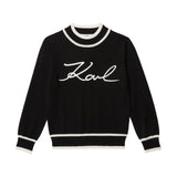 Karl Lagerfeld Kid High Collar Signature Sweater