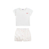 Oubon ss005 Heart T-shirt+Bloomer Set